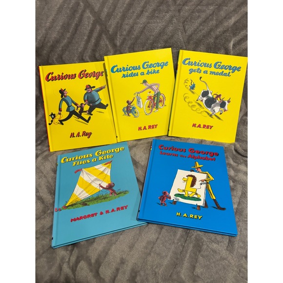 Set of 5- Curious George Book Set‎ - Classic Collection - Picture 1 of 7